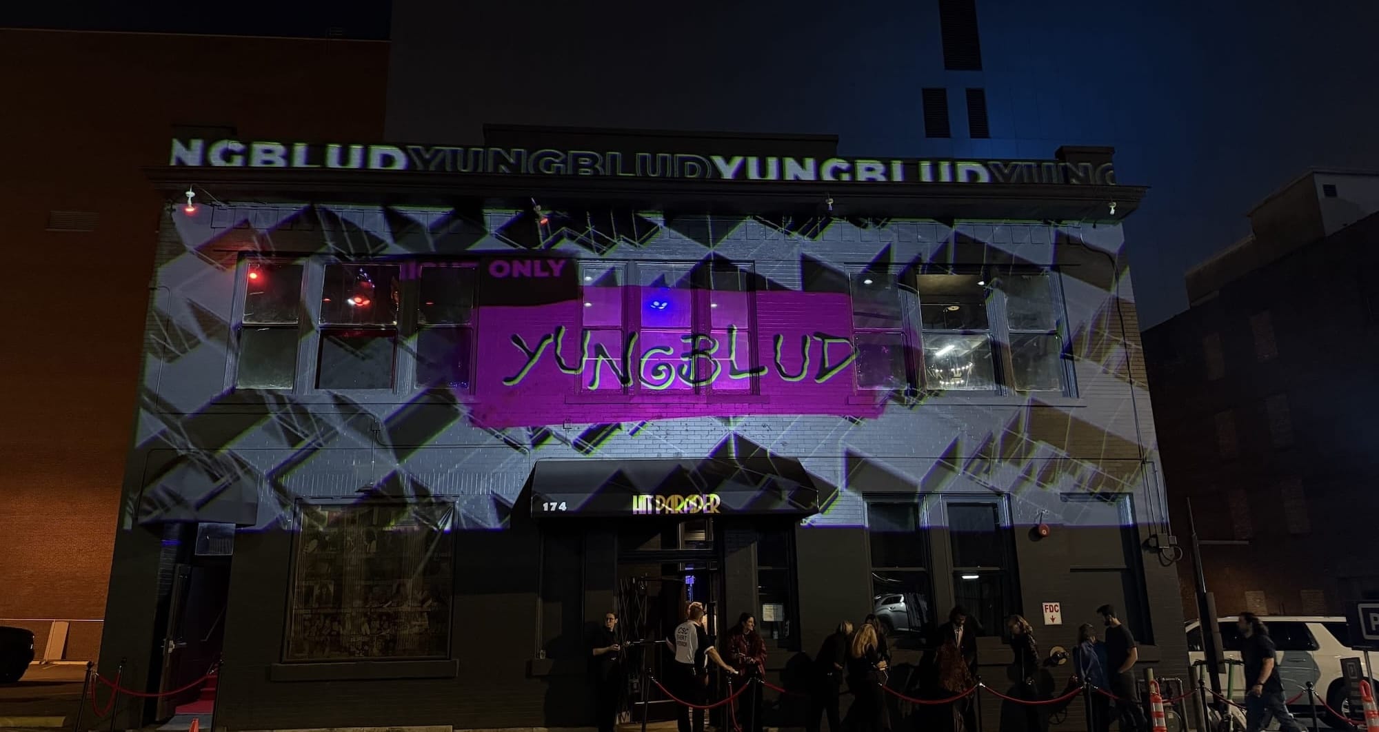 YUNGBLUD Hit Parader Club Projection 2