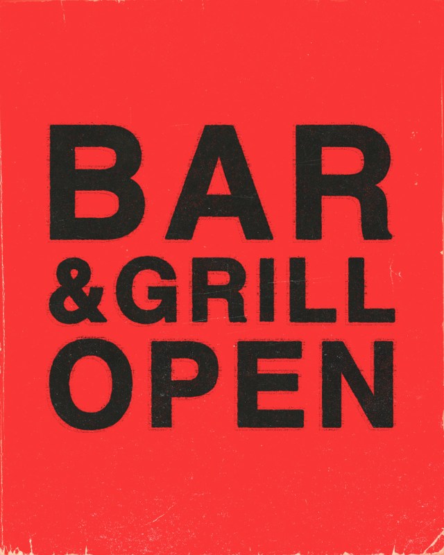Bar & Grill Open